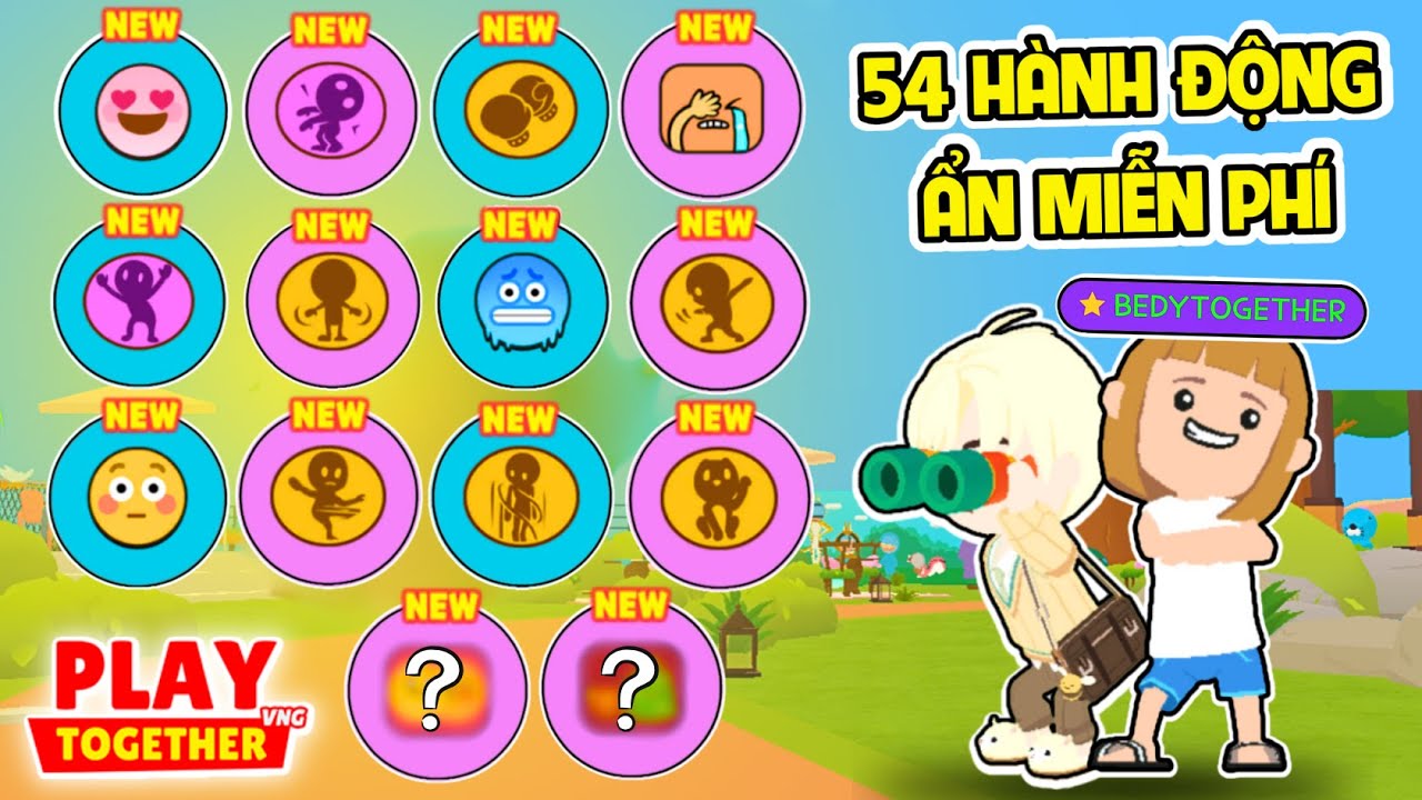 PLAY TOGETHER | BEDY NHẬN MIỄN PHÍ 54 HÀNH ĐỘNG ẨN Ở ACC MỚI NHỜ CÁCH NÀY