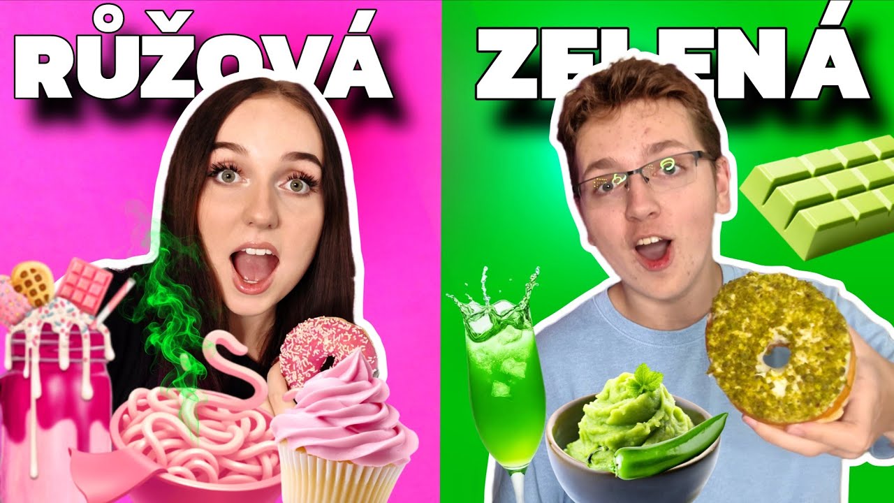 J&Iacute;ME J&Iacute;DLO POUZE V JEDN&Eacute; BARVĚ / RŮŽOV&Aacute; VS ZELEN&Aacute; (NEJHOR&Scaron;&Iacute; N&Aacute;PAD)