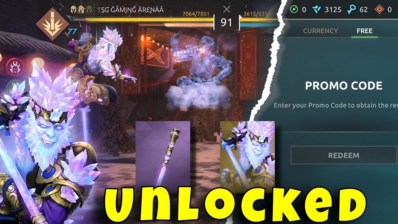 Free Promocode 🎁 for all | How I unlocked Crystal Monkey 🐒 | Shadow Fight 4 Arena 
