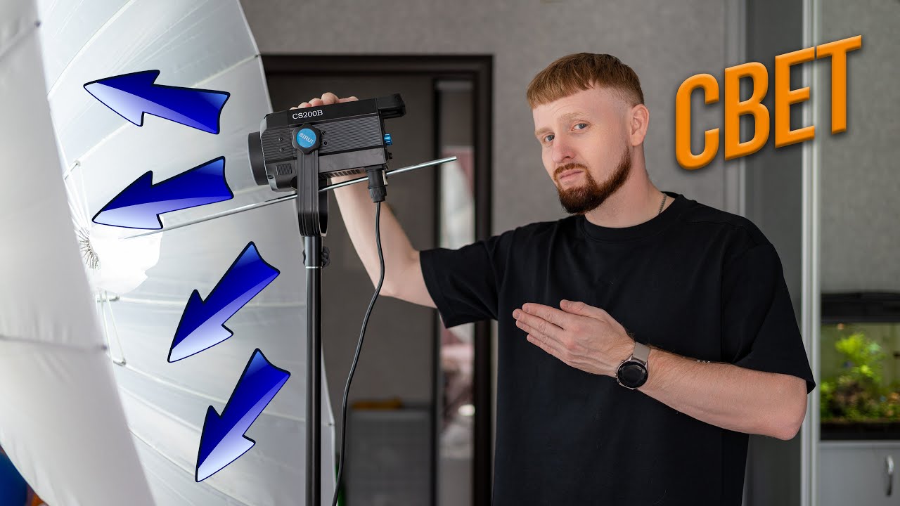Используем зонт для съемки видео | Sirui CS200B