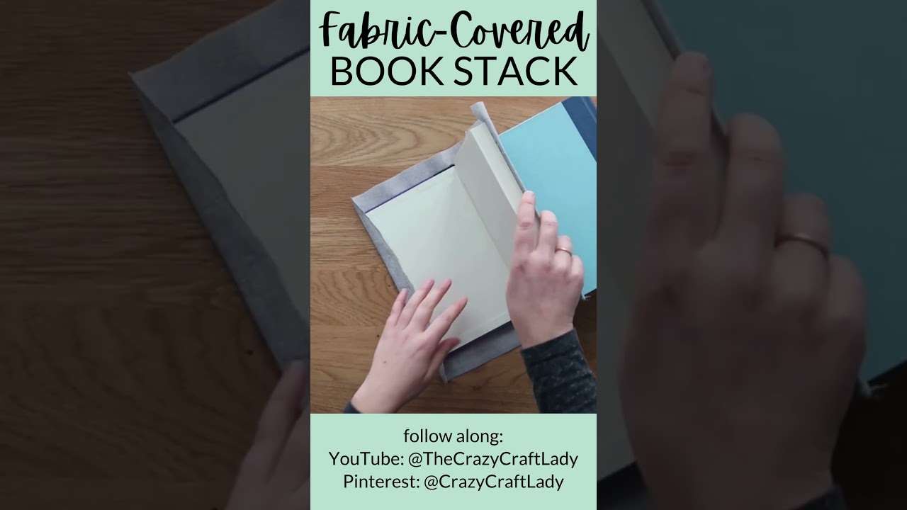 DIY Fabric Covered Book Stack