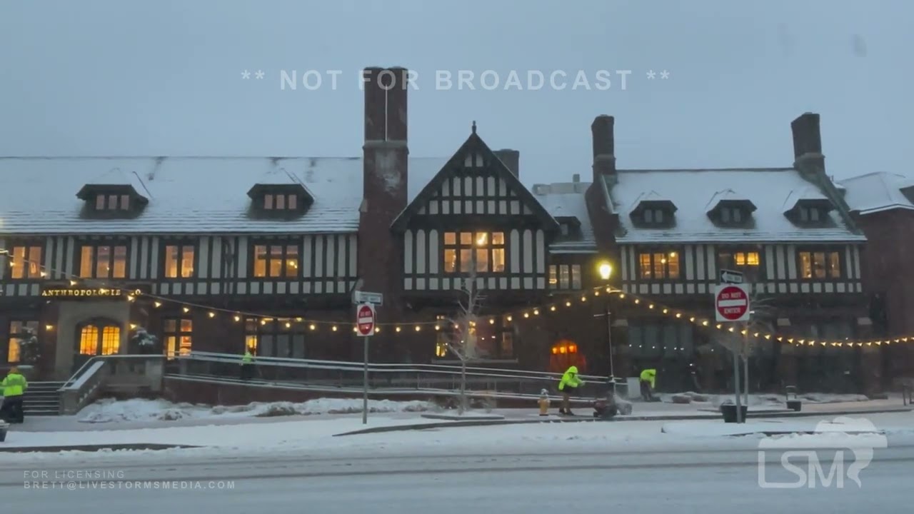 02-13-2024 Westport, CT - Heavy Snowfall Closes Schools and Businesses, Snarls Travel