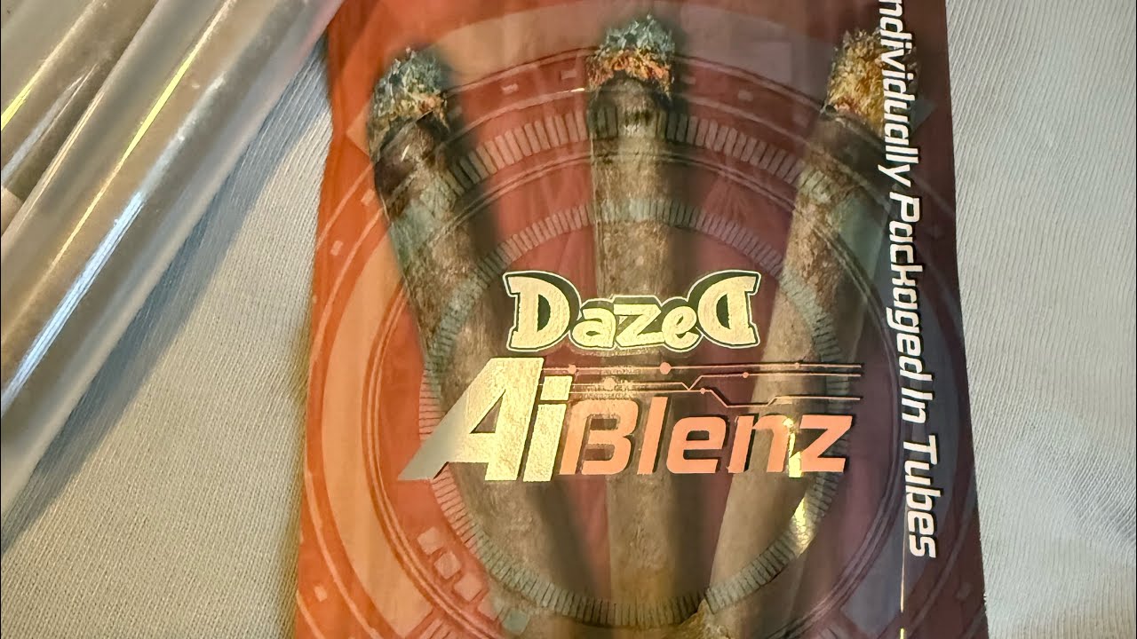 Review of Dazed8 AI Blenz- Forbidden Fruit Pre-roll⭐️🍃