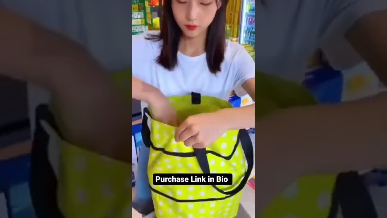 Foldable Shopping Trolley Bag with Wheels