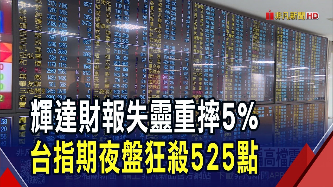 輝達重摔台指期夜盤跌525點...台股下周一不妙?專家:長線利多偏高檔震盪 台股乖離率超過15%...專家籲短線防漲多回檔｜非凡財經新聞｜20260227