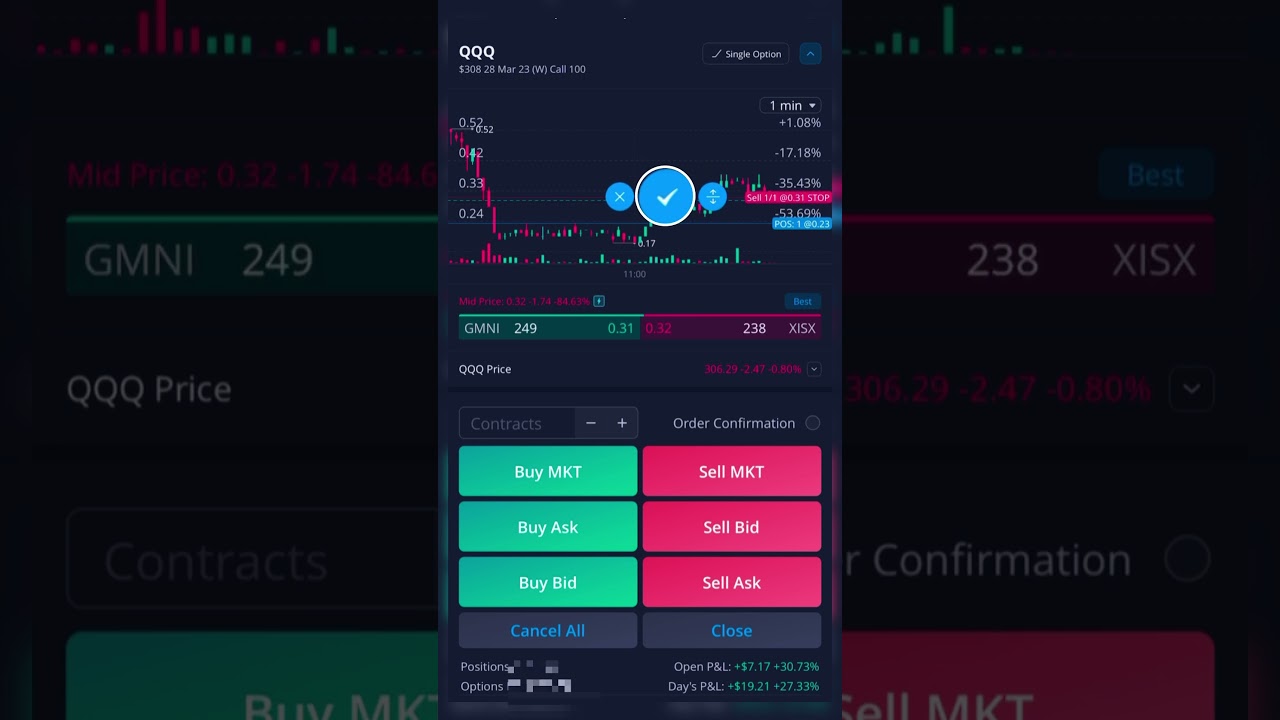 @WebullGlobal  MOBILE APP HOW TO MOVE STOP-LOSS FROM OPTIONS CHART (tutorial) #webull