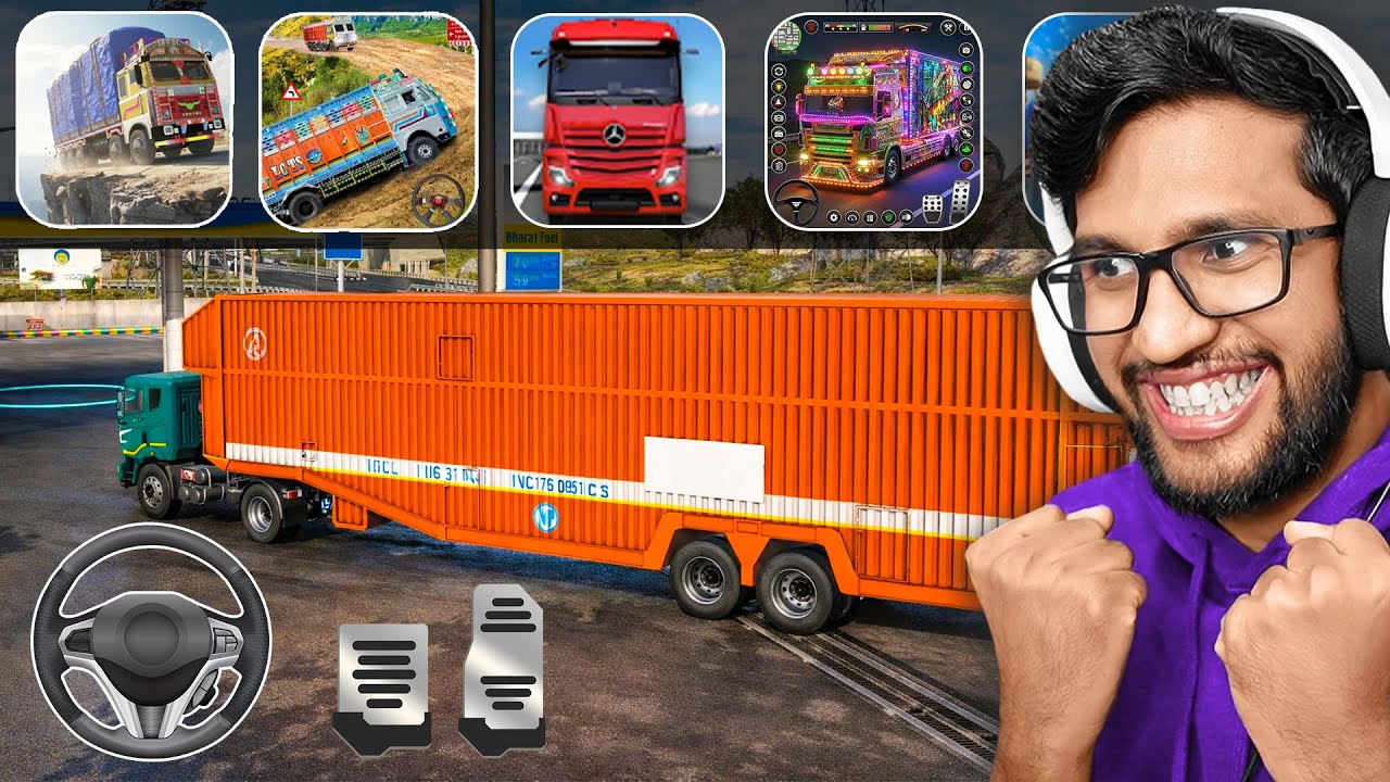 TRYING TOP 5 INDIAN TRUCK SIMULATOR MOBILE GAMES