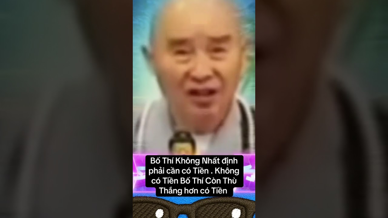 Bố Thí Không Nhất định phải cần có Tiền 