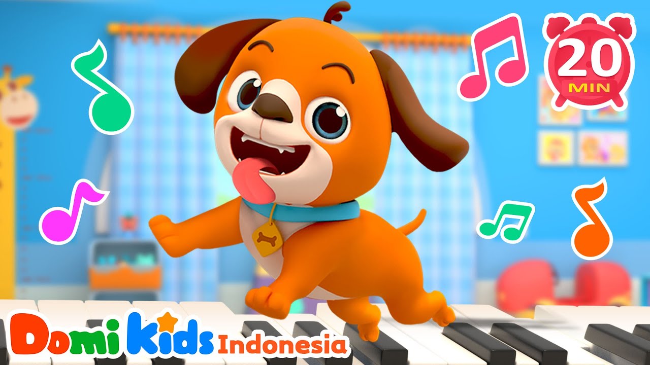 BINGO🐶| Lagu Anak Dwibahasa Inggris-Indonesia | Domi Kids Pesta Hewan