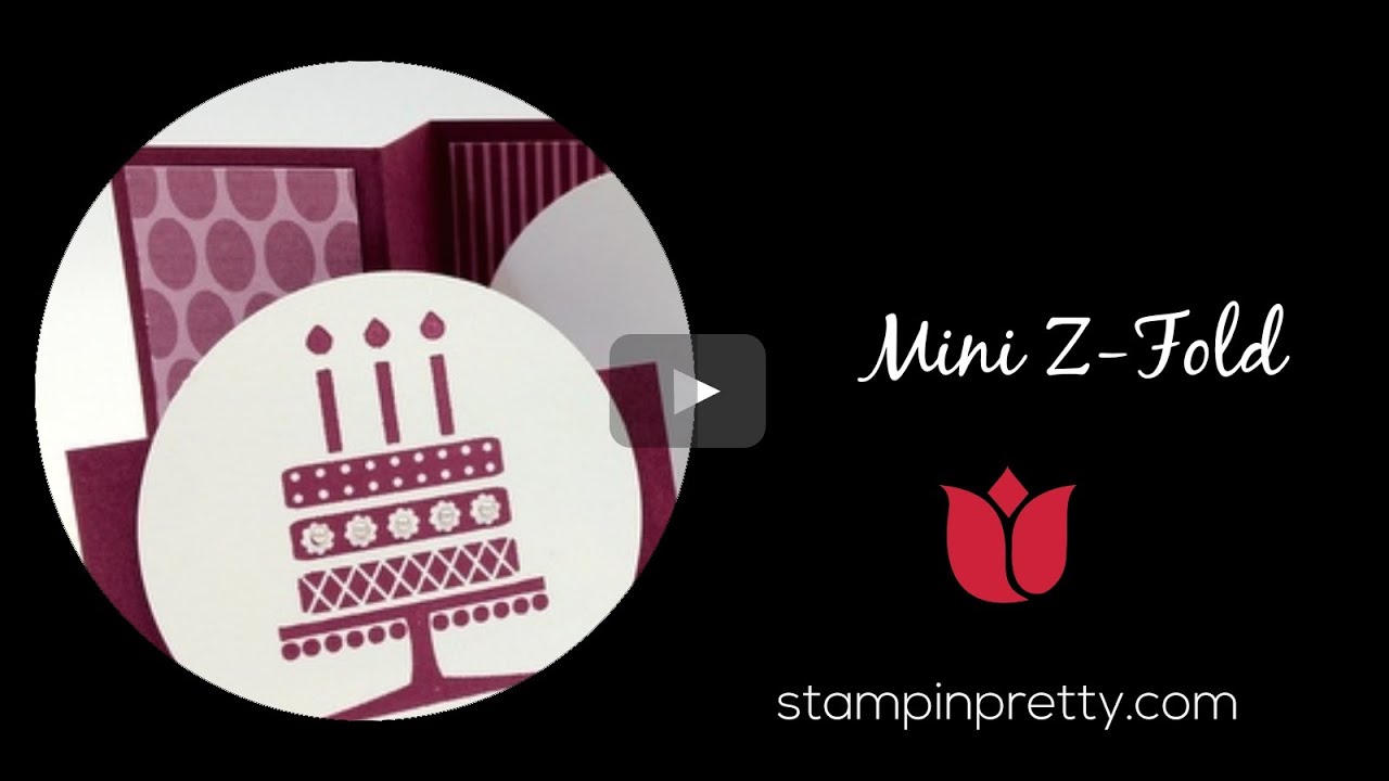 Stampin' Pretty Tutorial:  How to Create a Mini Z-Fold Card