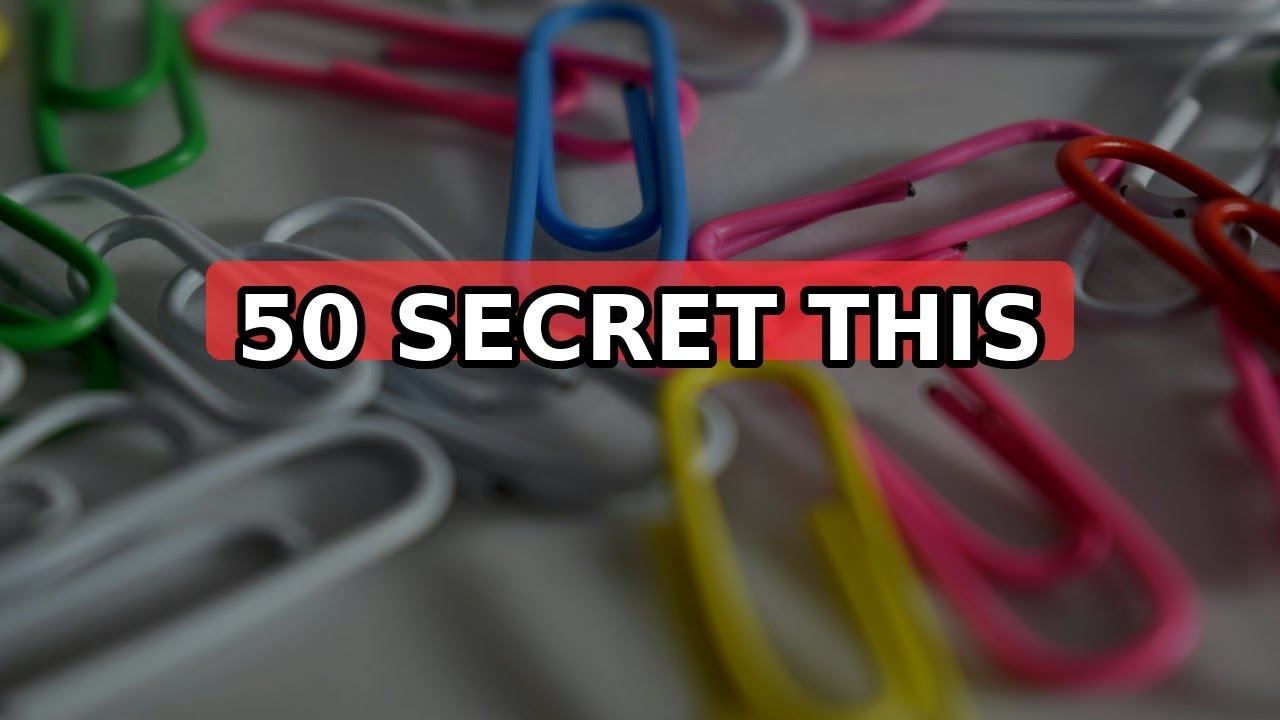 This ordinary paperclip holds a secret: it can lift 50