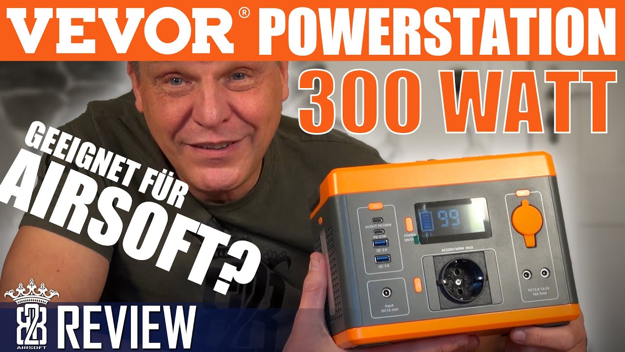 Budget🔋VEVOR POWERSTATION 300 Watt für Camping / Airsoft Review