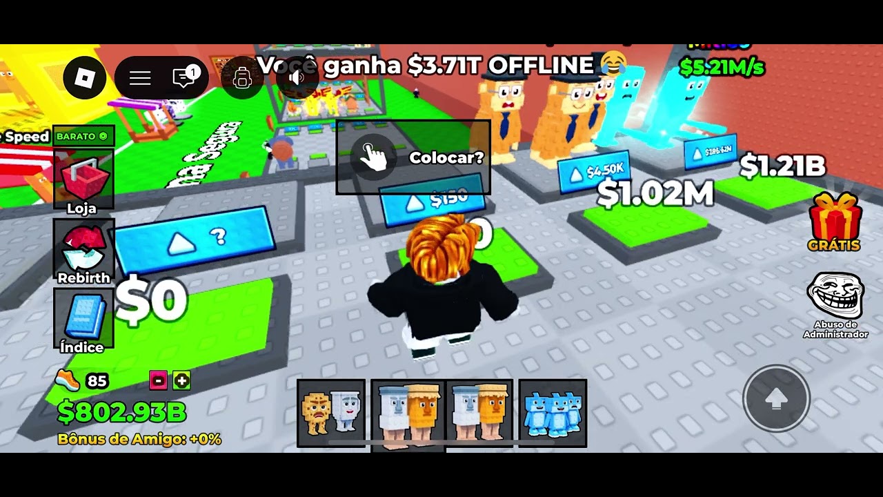 Parte 2 jogando brainrot #roblox curte para parte 3 #roblox #brainrot #gamer #baconroblox 