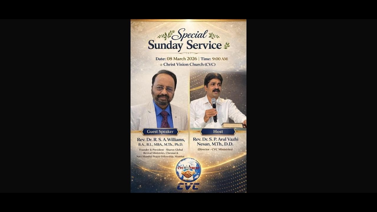 Sunday Service Live l 08 march 2026 l CVC