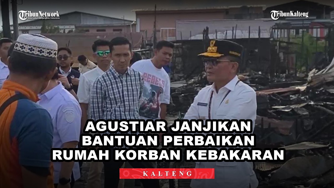 Kebakaran di Gang Suka Maju Palangka Raya, Agustiar Janjikan Perbaikan Rumah & Kartu Huma Betang