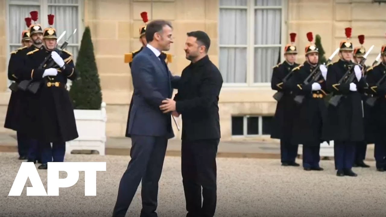 Macron Welcomes Zelensky at Élysée for High-Stakes Talks on Ukraine War & Defense Cooperation | APT