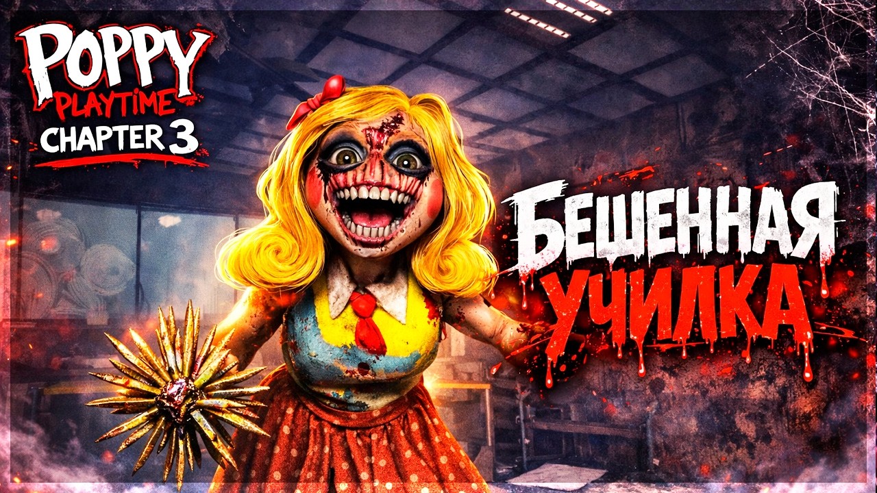БЕШЕННАЯ МИСС ПРИЯТНОСТЬ ЧУТЬ НЕ ПОЙМАЛА МЕНЯ - Poppy Playtime Chapter 3 #2