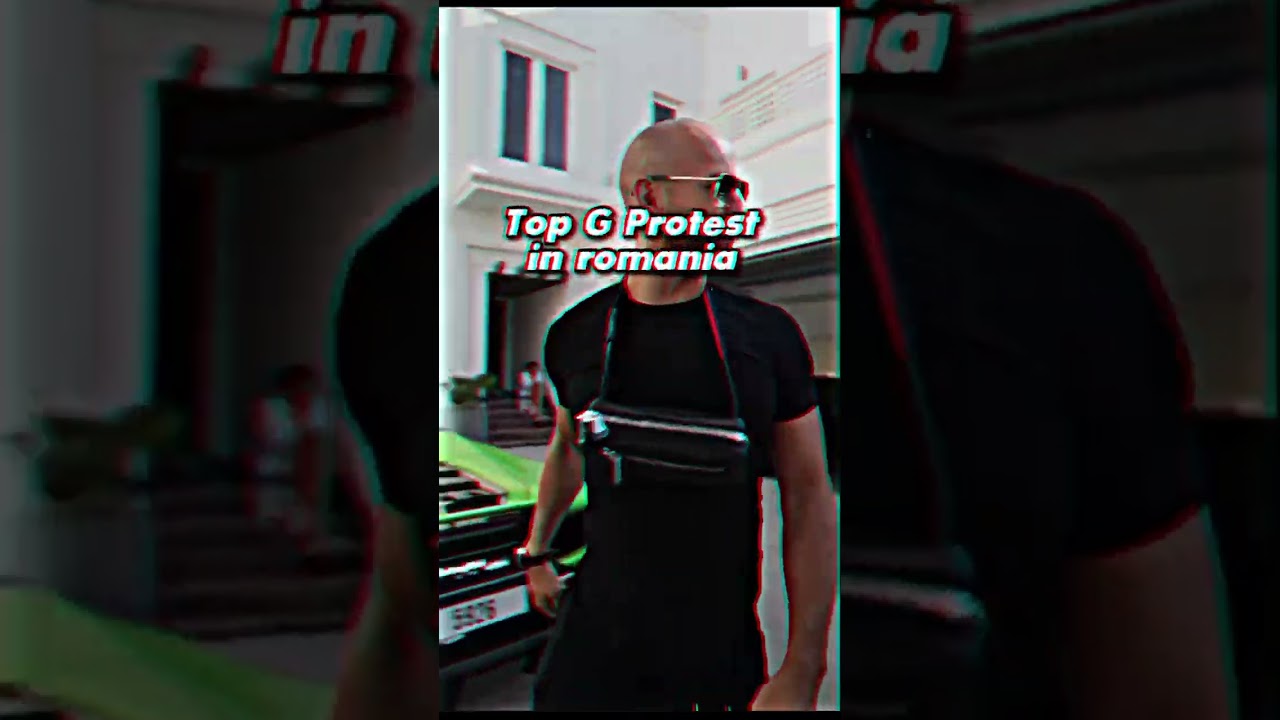 Top G protest in Romania #masculinity #romania #protest #andrewtate