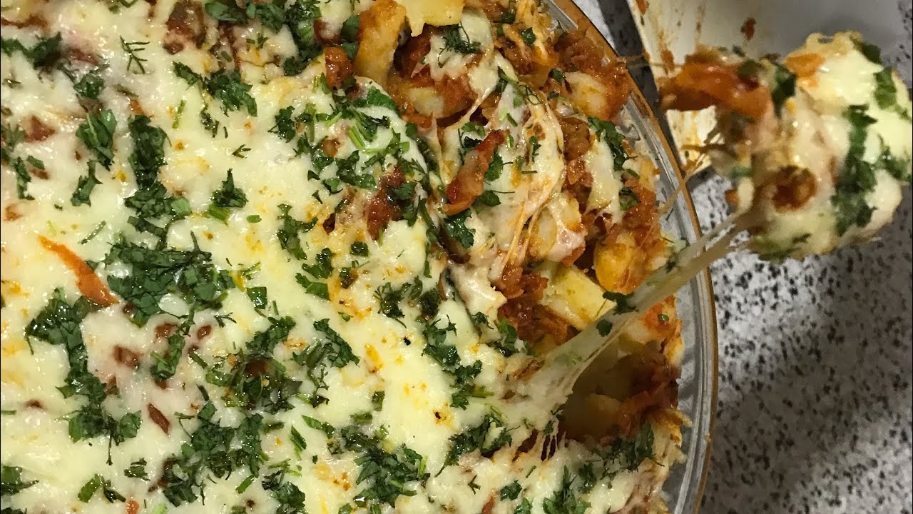 اكلة البطاطس الاقتصادية و سهلة و في المتناول بصوص لذة لا تقاوم 🍝🍝🧀🧀