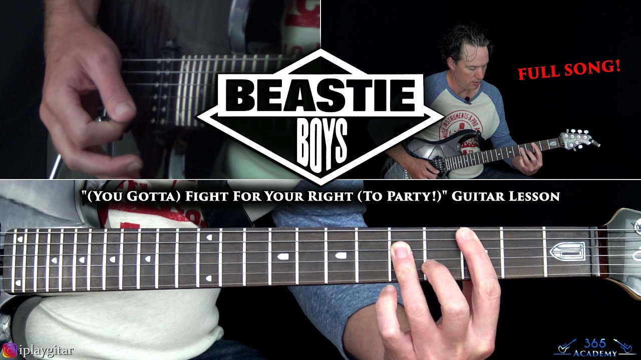 Beastie Boys — Урок игры на гитаре «(You Gotta) Fight for Your Right (To Party!)»