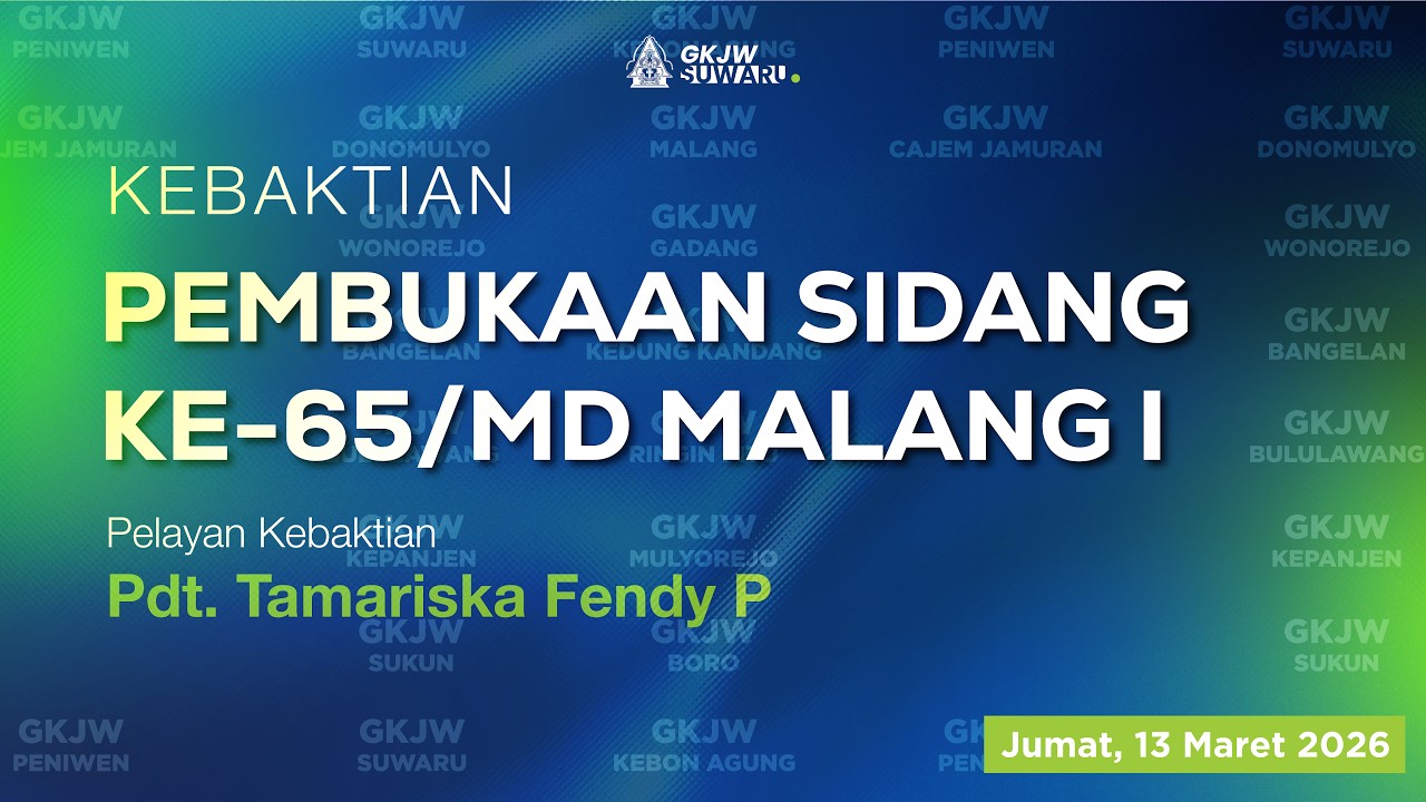 [ LIVE ] KEBAKTIAN PEMBUKAAN SIDANG KE-65/MD MALANG I, 13 MARET 2026