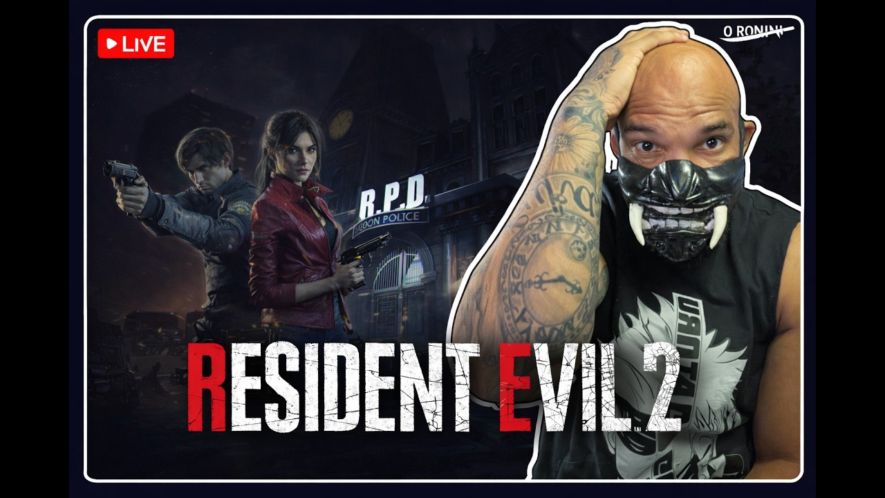 RESIDENT EVIL 2 REMAKE (RE2) LEON E CLAIRE E O RONIN perdidos em RACCOON CITY!