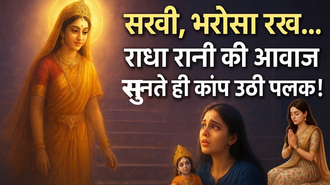 😭 पलक रोती रही… और राधा रानी सीढ़ियों पर आकर बोलीं — “सखी, चिंता मत कर…” 💖