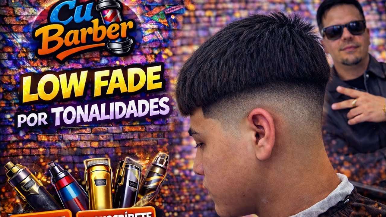 Tutorial para hacer un buen degradado desvanecido por tonalidades #lowfade #barbershop 