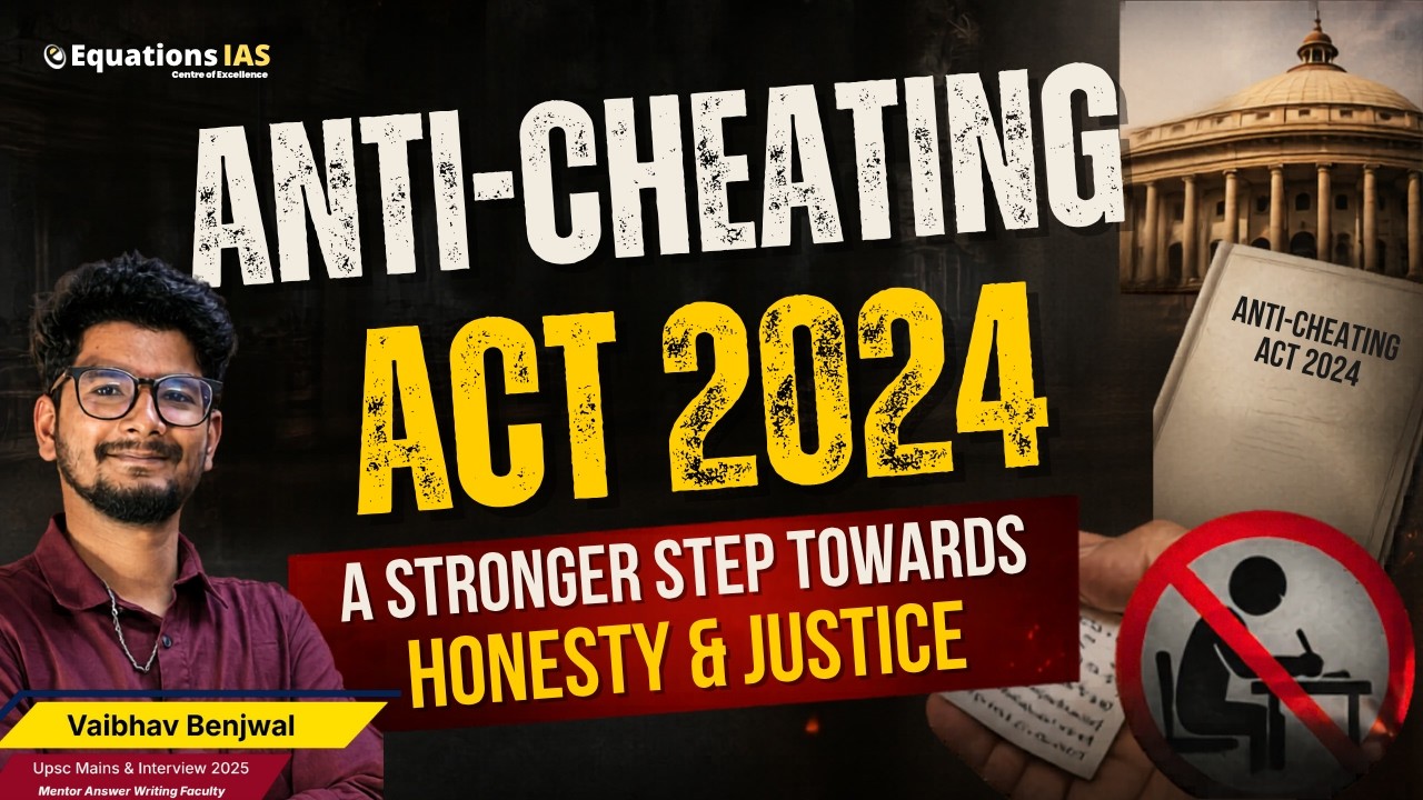 Public Examinations (Prevention of Unfair Means) Act, 2024 Explained | Anti-Paper Leak Law | UPSC