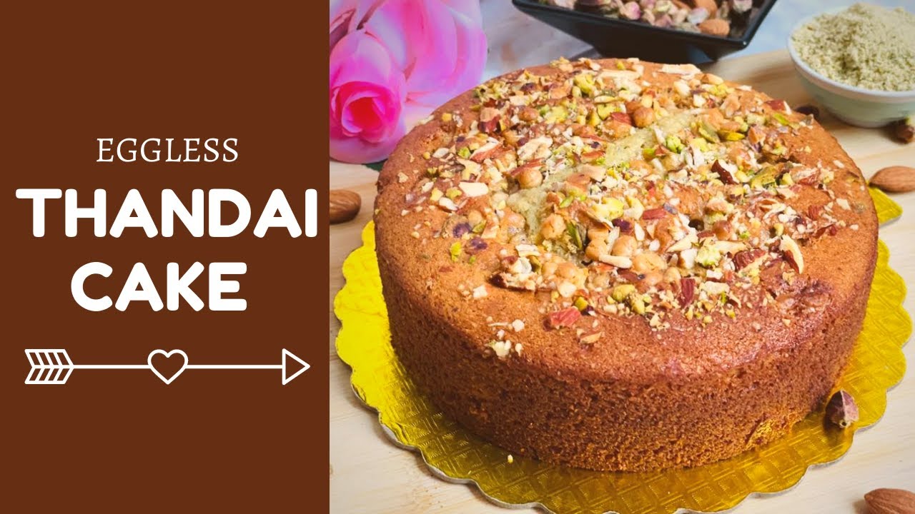 Eggless Thandai Cake Recipe | Easy Thandai Tea Cake