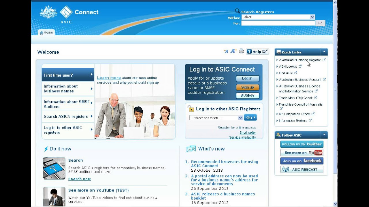 How to link a business to your ASIC Connect account