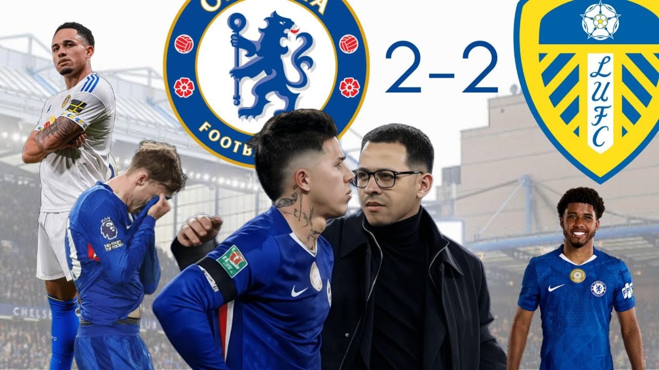 EL SISTEMA EN CAJA NO FUE SUFICIENTE, EL CHELSEA DE ENZO EMPATA CON LEEDS PERDIERNDO SU VENTAJA