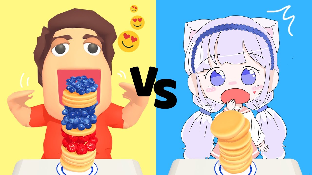 [모바일게임] 가장 높은 팬케이크를 만들어요! Pancake Run