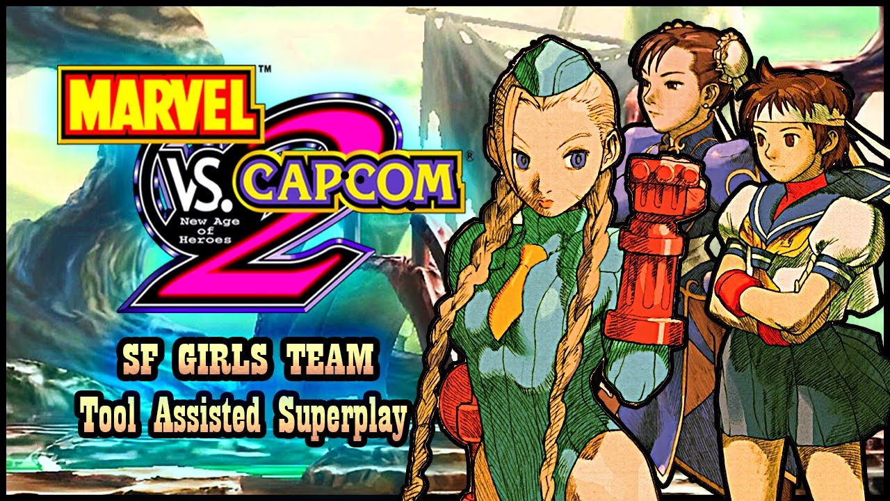 【TAS】MARVEL VS CAPCOM 2 (ARCADE \ NAOMI \ 2000) - S.F. GIRLS TEAM \ CAMMY \ CHUN - LI \ SAKURA