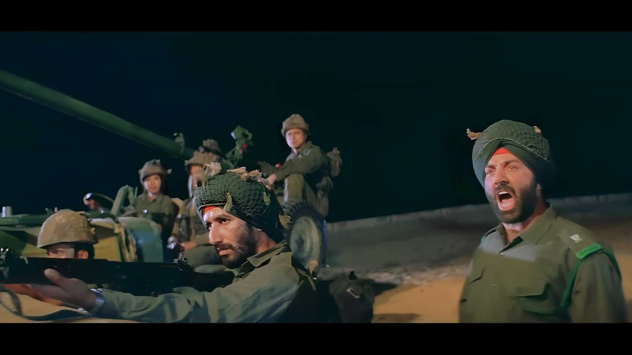 बॉर्डर का सबसे ज़बरदस्त सीन जब सनी देओल दुश्मन फौज की निकाली हेकड़ी : Border Climax