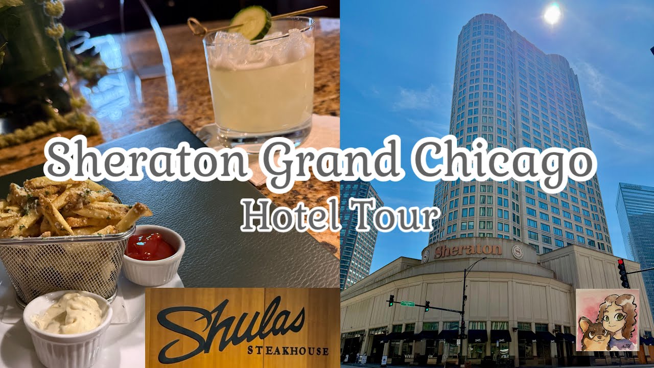 Sheraton Grand Hotel Tour | Chicago Riverwalk Convention Hotel | Indoor Pool, Fitness Center & More!