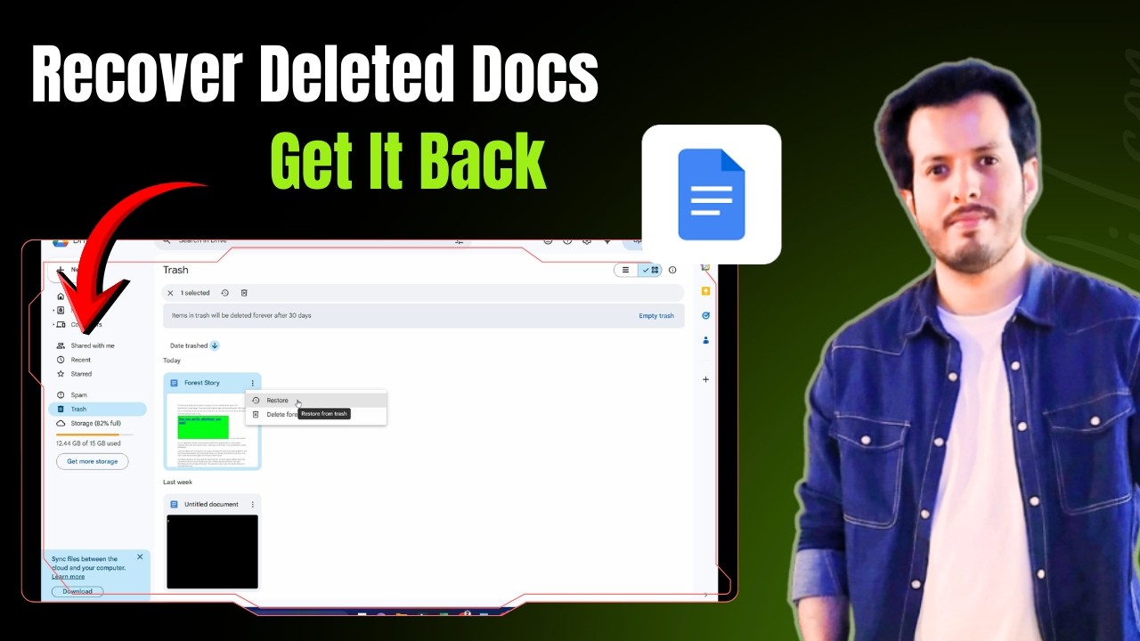 How To Recover Deleted Document in Google Docs | Restore Erased Work | Full Guide