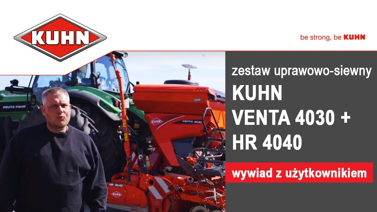 Zestaw uprawowo-siewny VENTA 4030 + HR 4040 | wywiad z użytkownikiem