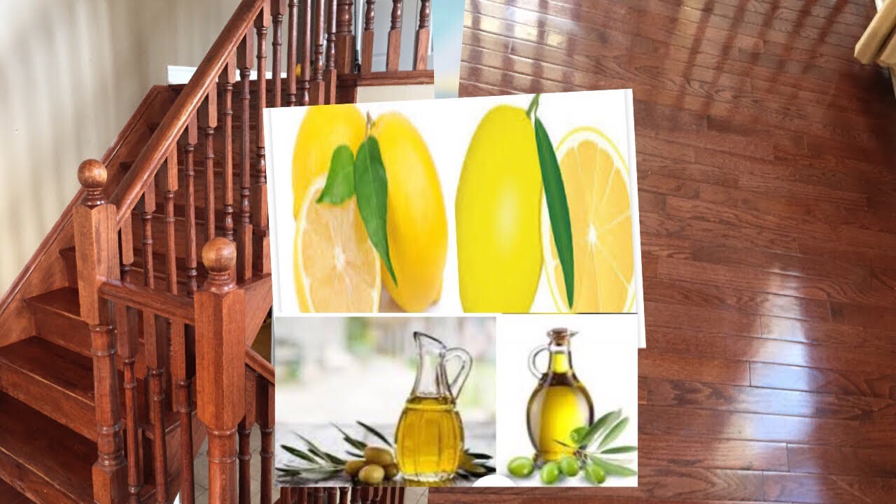 HOW  TO CLEAN WITH LEMON AND OLIVE OIL