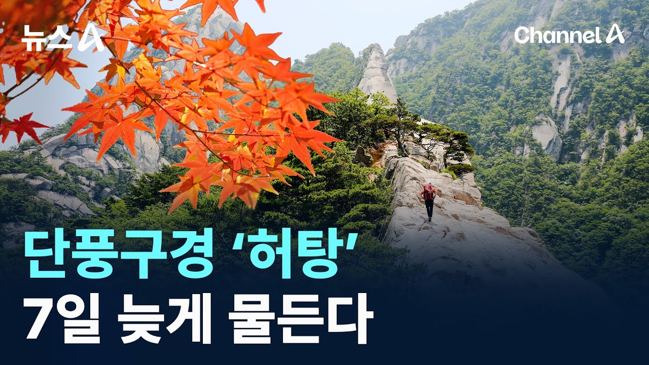 단풍구경 &lsquo;허탕&rsquo;&hellip;7일 늦게 물든다 / 채널A / 뉴스A