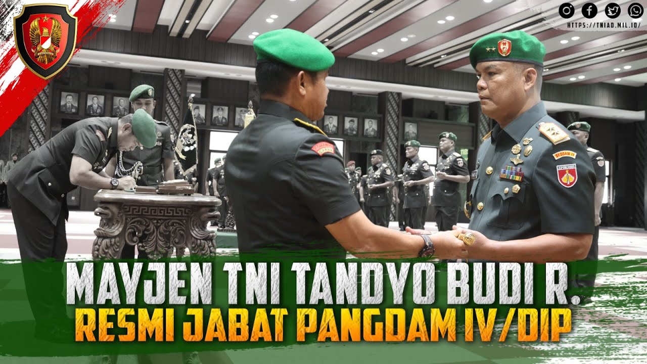 Mayjen TNI Tandyo Budi R. Resmi Jabat Pangdam IV Diponegoro | Kartika Channel