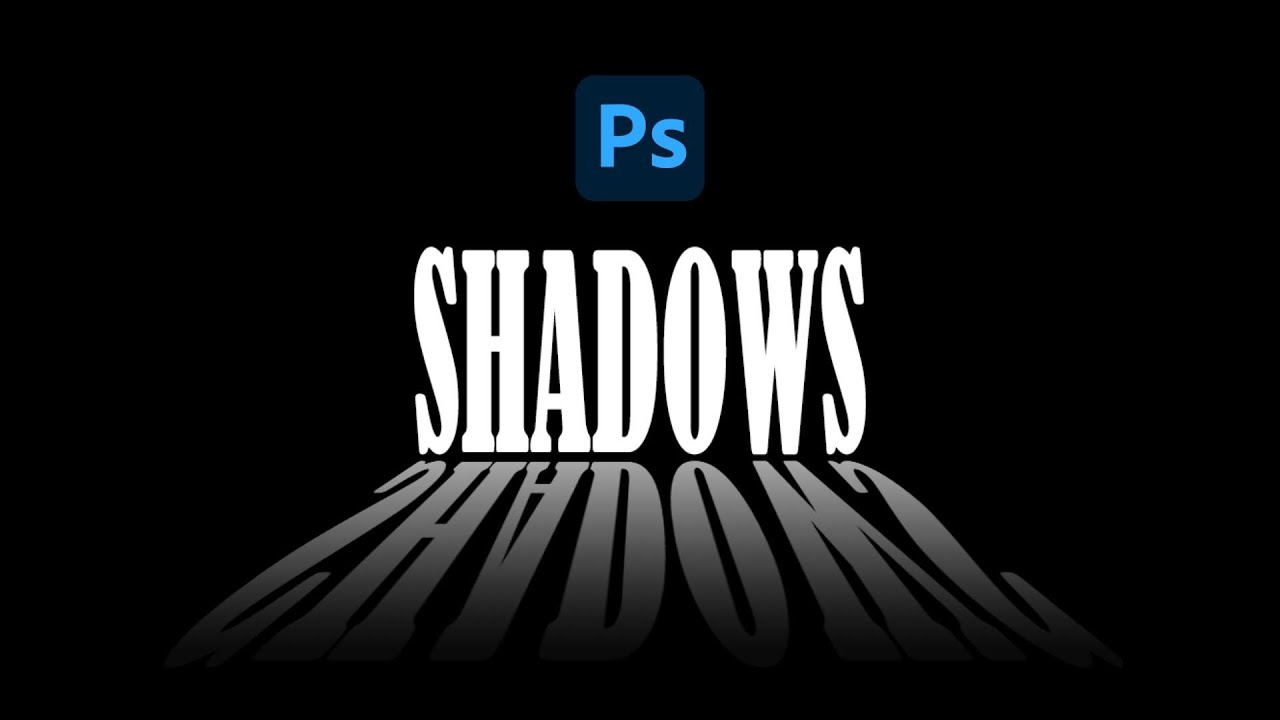 1-Minute: Perspective Shadows Text Effect Photoshop!