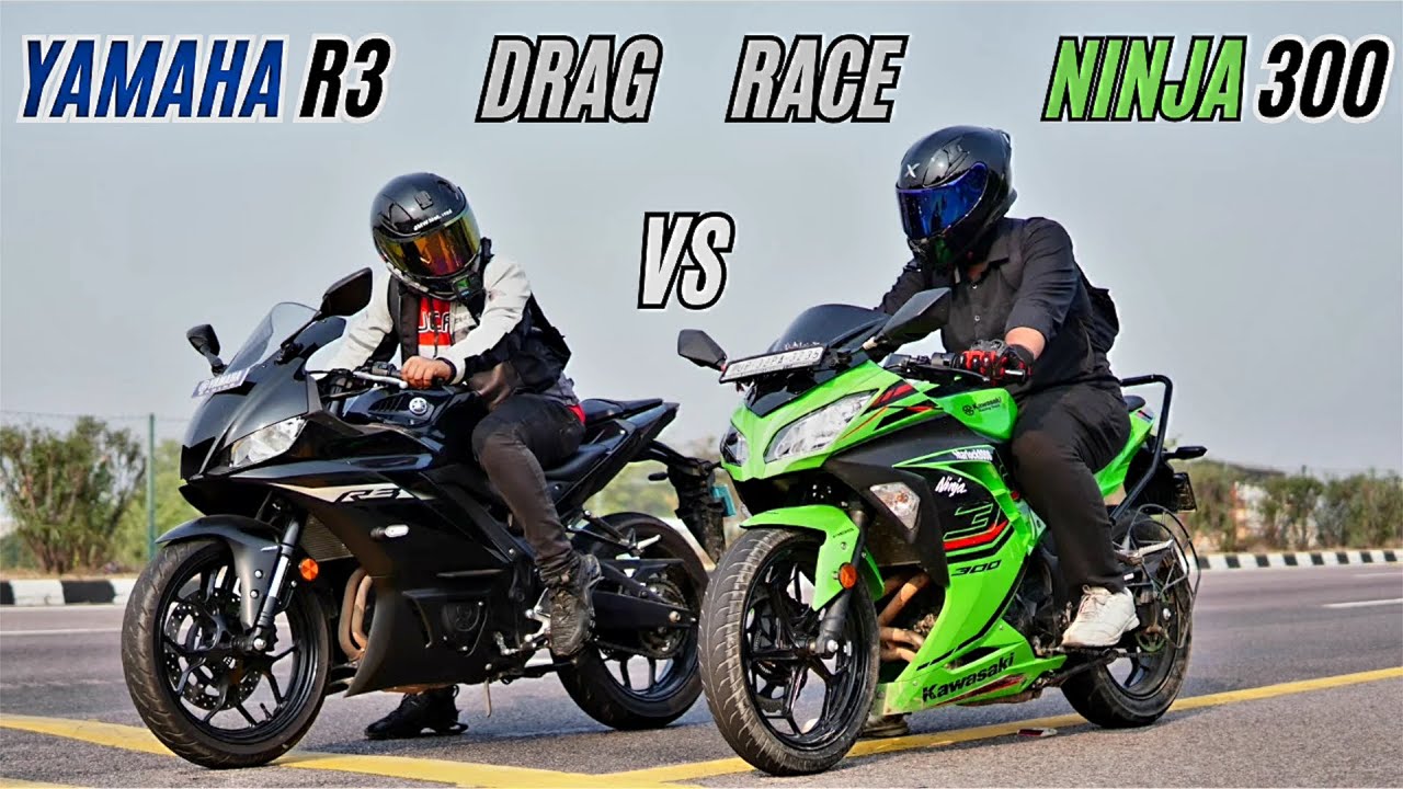 Kawasaki Ninja 300 Bs6 vs Yamaha R3 Drag Race 🔥 | 19-20 kaa hi to pharak hai!!