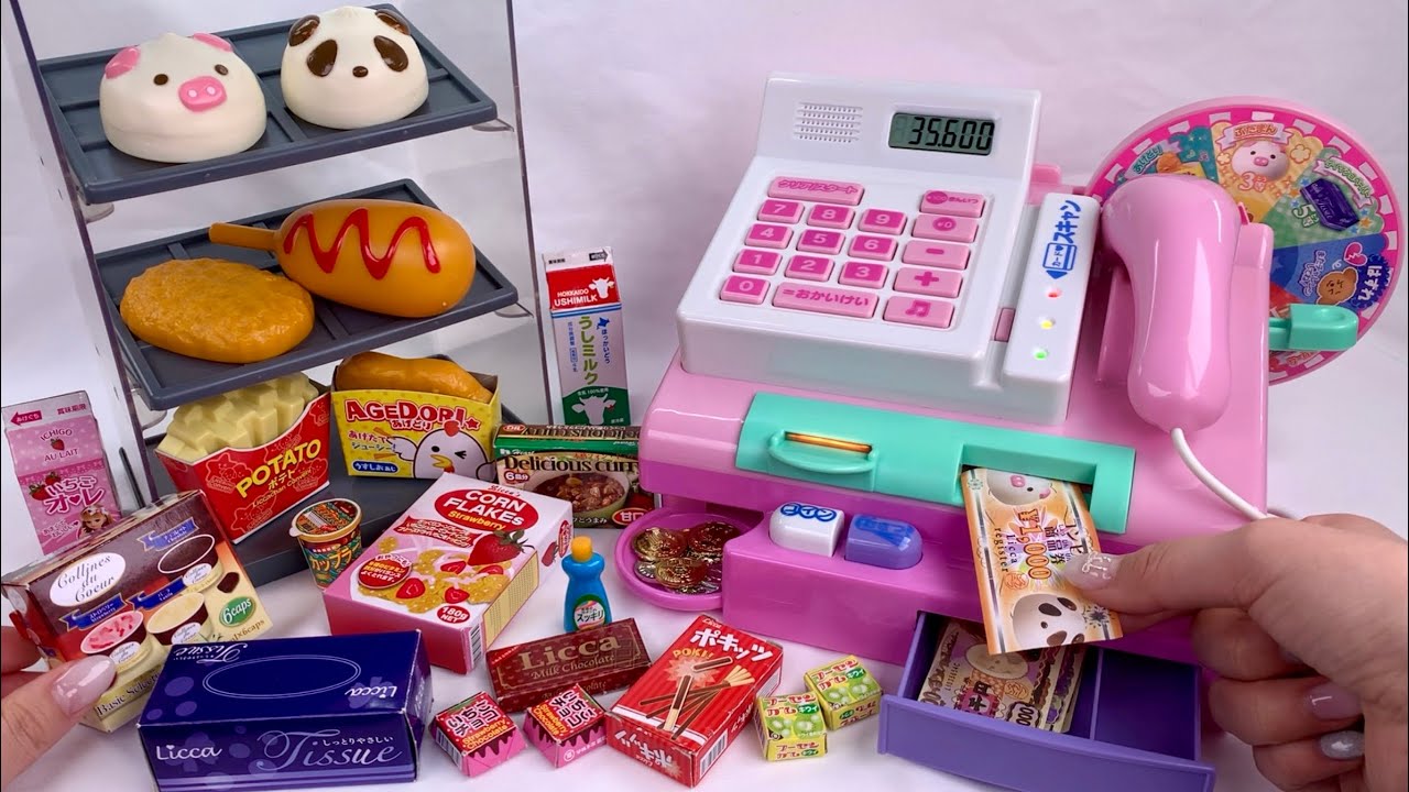 [🐰toy asmr🐰] Japanese Automatic Cash Register PlaySet ASMR Satisfying with Unboxing 🔇No Talking🔇