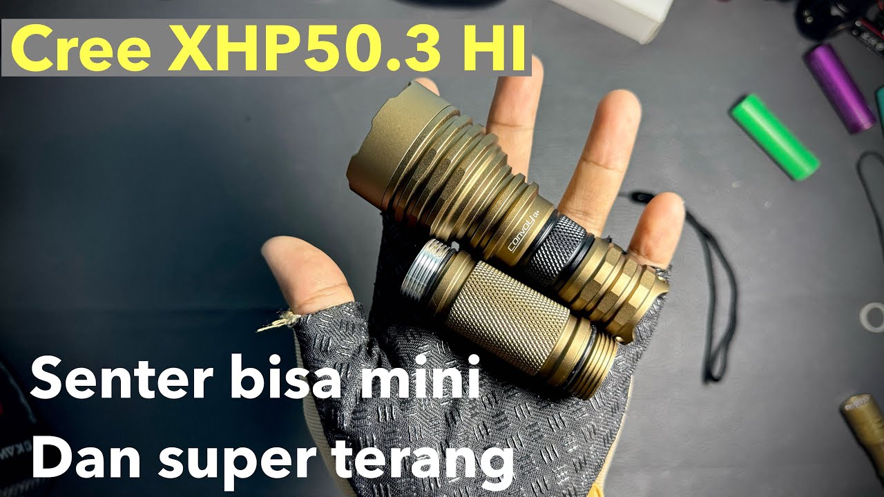 Senter sorot kecil super terang Convoy C8+ XHP50.3 HI