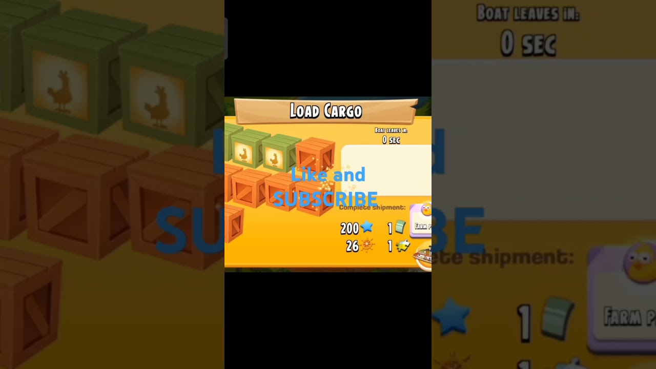 Completing a Boat Order - Hay Day gameplay - #hayday #shorts