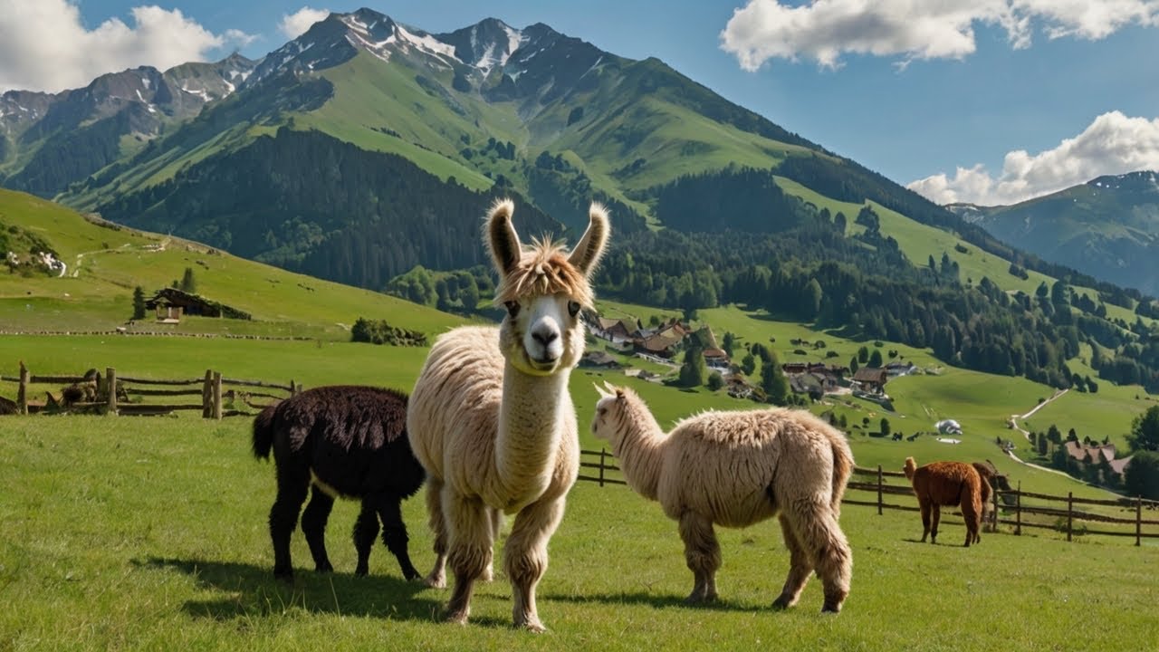 Hidden Beauty of Swiss Nature: Llamas & Mountain Views