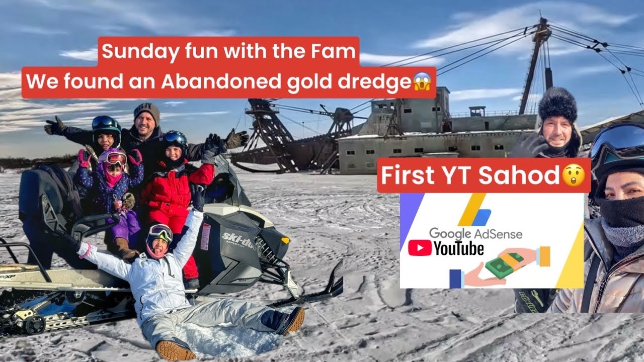 Family day. We found an abandoned Gold dredge || Grocery prices in Nome,AK || First YouTube paycheck
