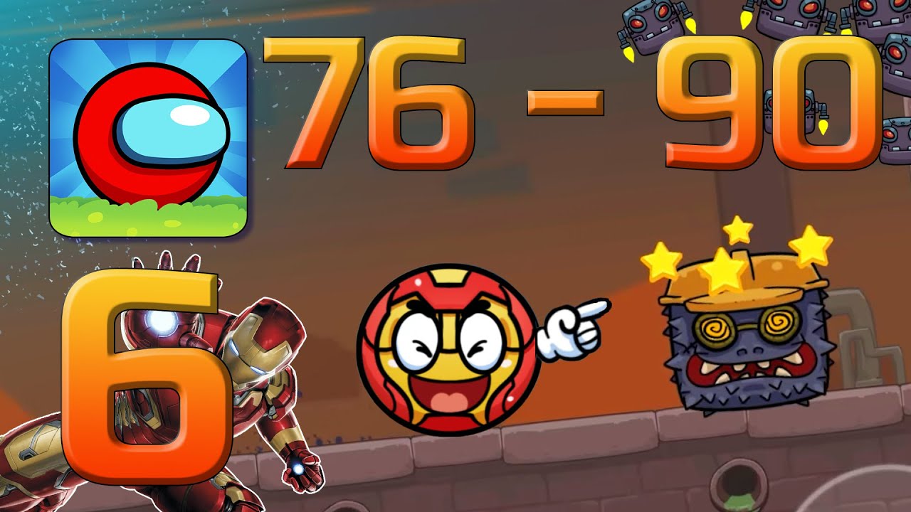 Roller Ball 7 - Bounce Ball (Iron Man Skin) All levels 76 - 90 Boss Android iOS