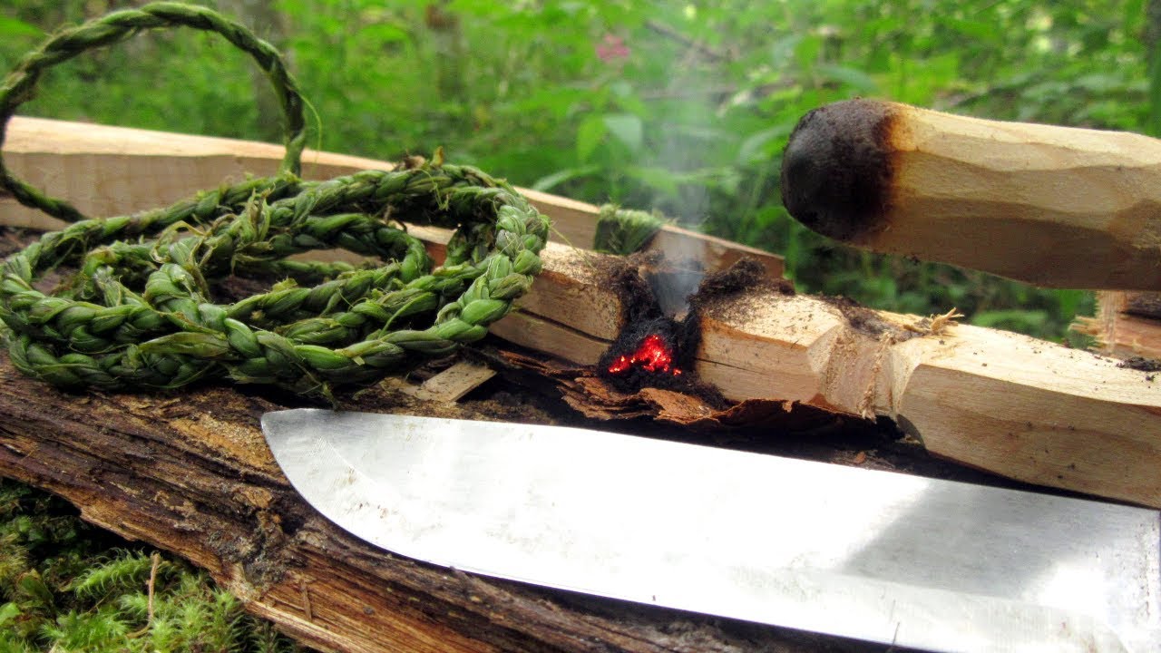 How To Make Bow Drill Cordage from Nettles (Twist Braided for Extra Strength)